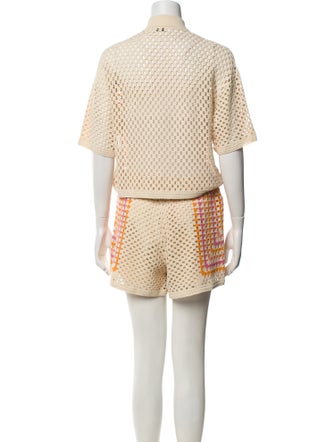 Sandro Lace Pattern Short Set