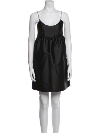 Sandro Scoop Neck Mini Dress