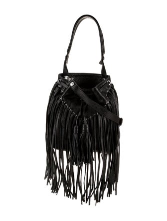 Sandro Leather Top Handle Bag