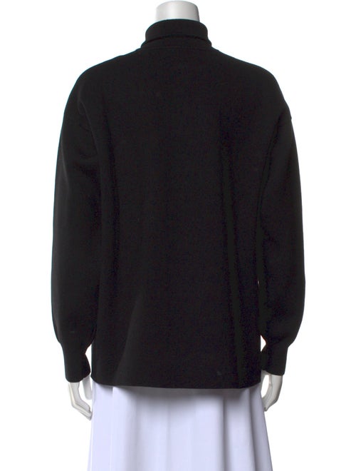 Sandro Printed Mock Neck Sweatshirt