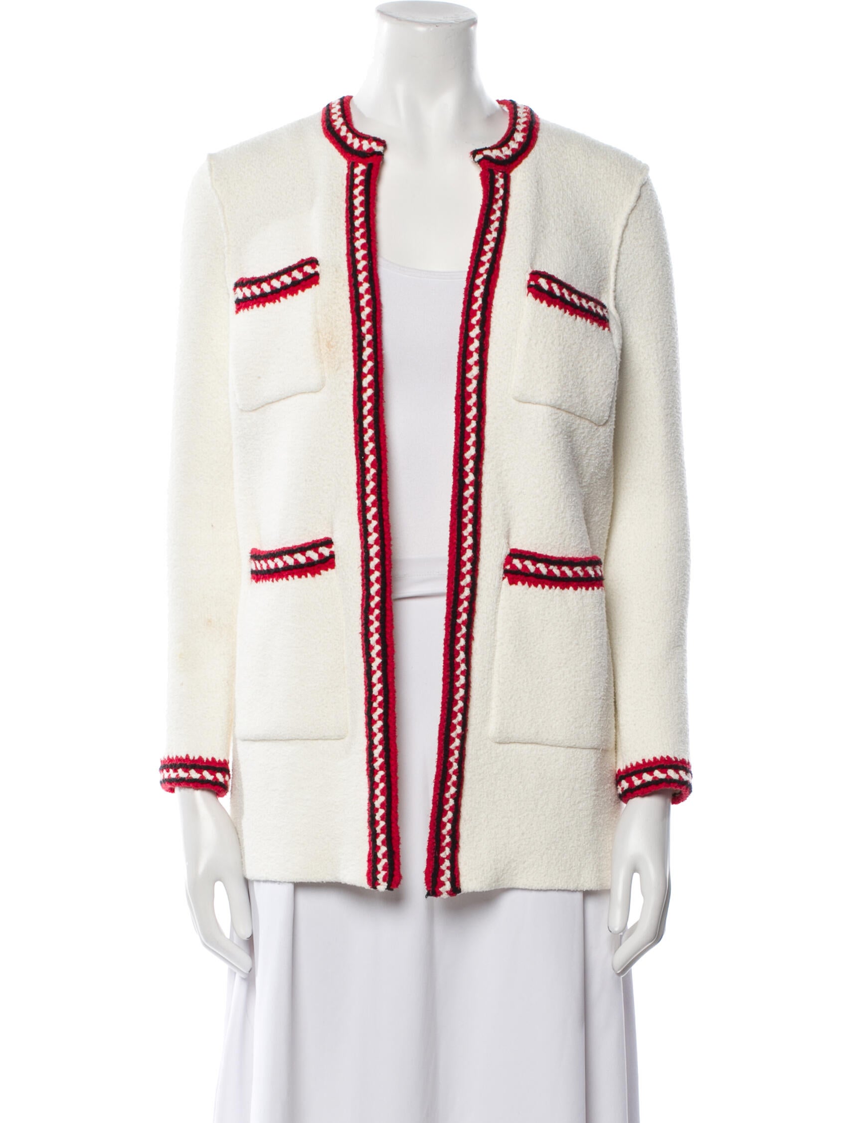 Sandro Tweed Pattern Evening Jacket