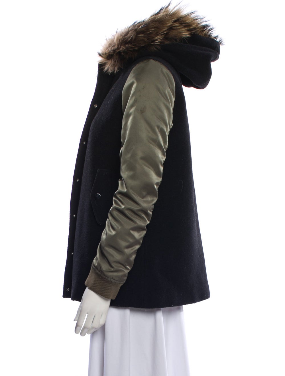 Sandro Wool Colorblock Pattern Jacket - image 2