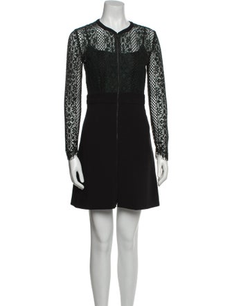 Sandro Lace Pattern Mini Dress