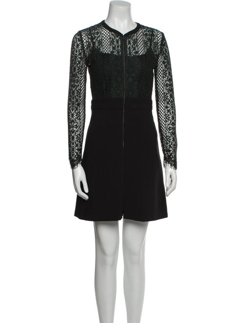 Sandro Lace Pattern Mini Dress