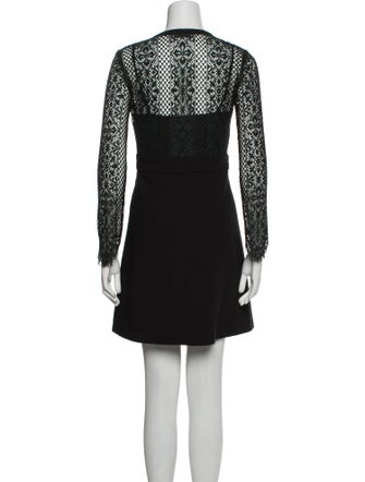 Sandro Lace Pattern Mini Dress