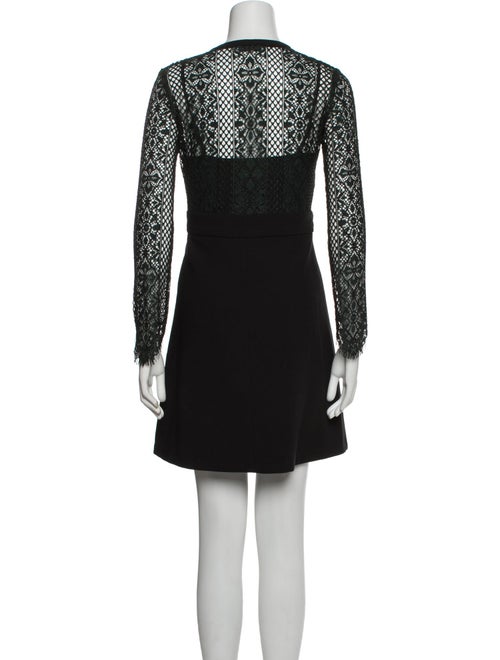 Sandro Lace Pattern Mini Dress