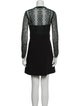Sandro Lace Pattern Mini Dress