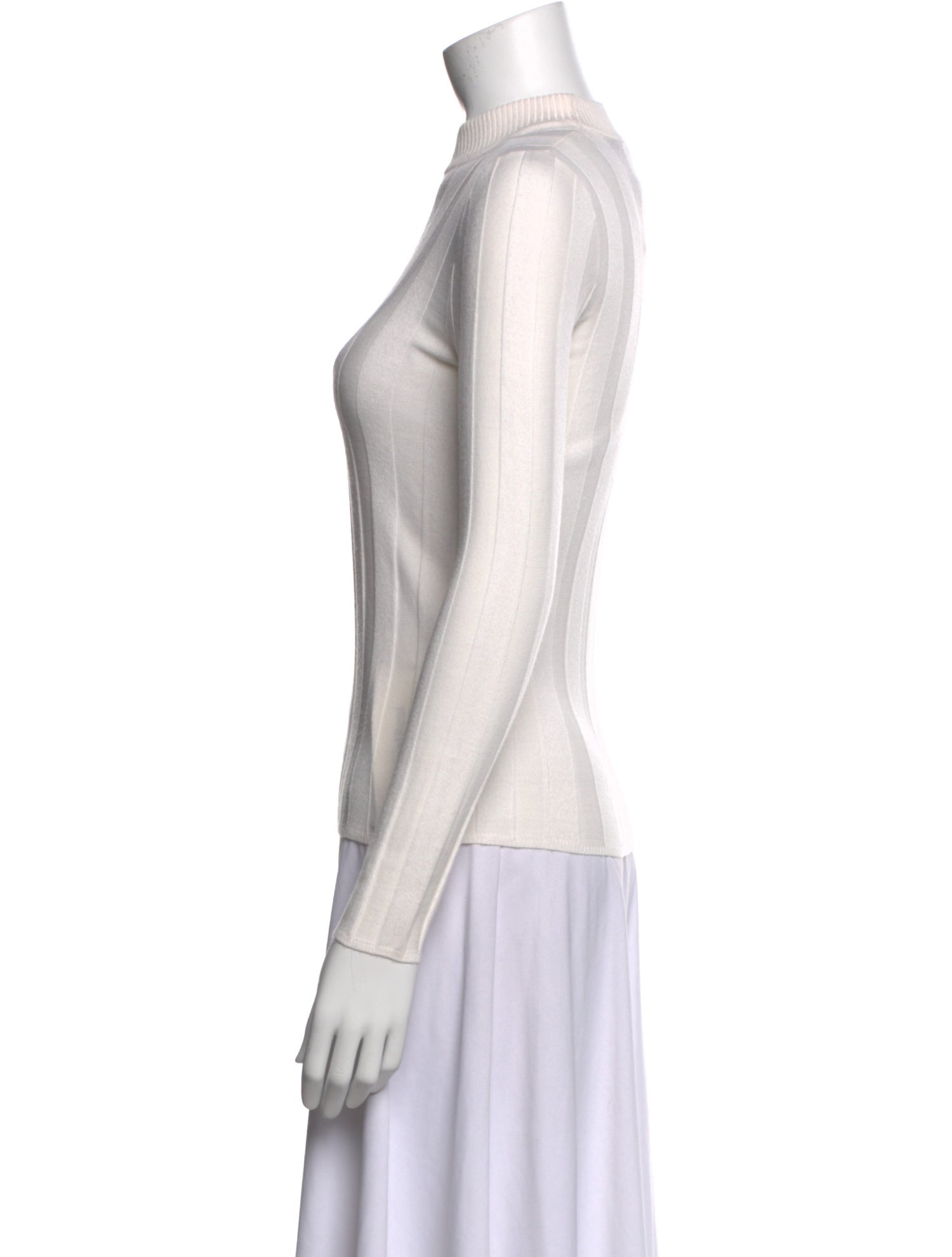 Sandro Mock Neck Long Sleeve Top