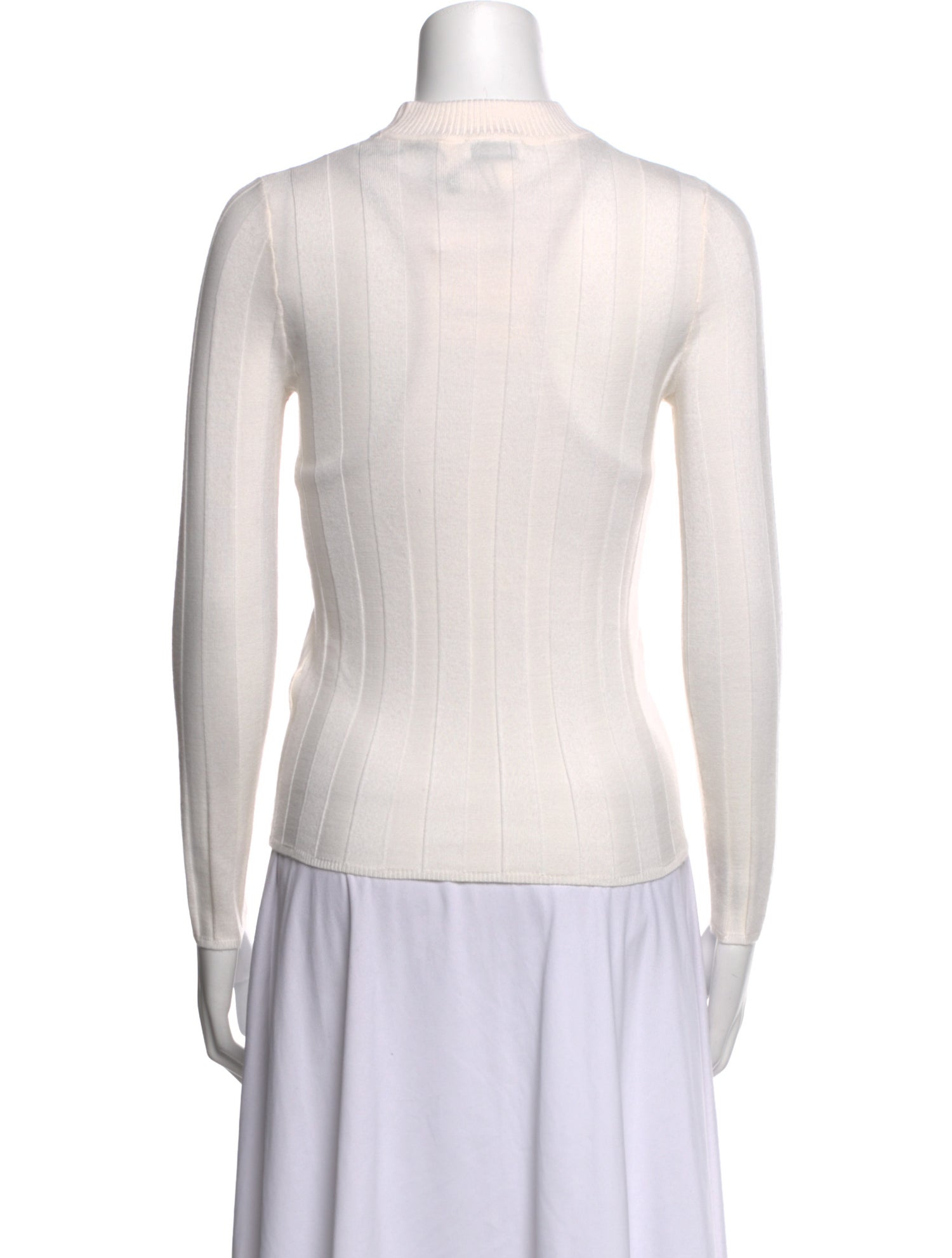 Sandro Mock Neck Long Sleeve Top