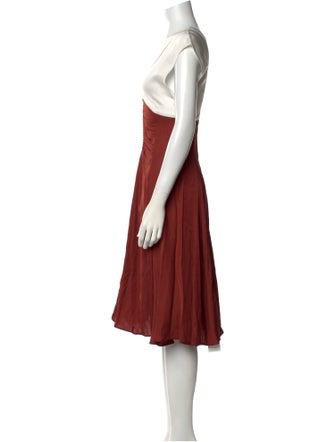 Sandro V-Neck Midi Length Dress