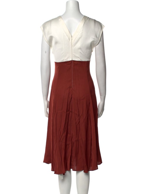 Sandro V-Neck Midi Length Dress