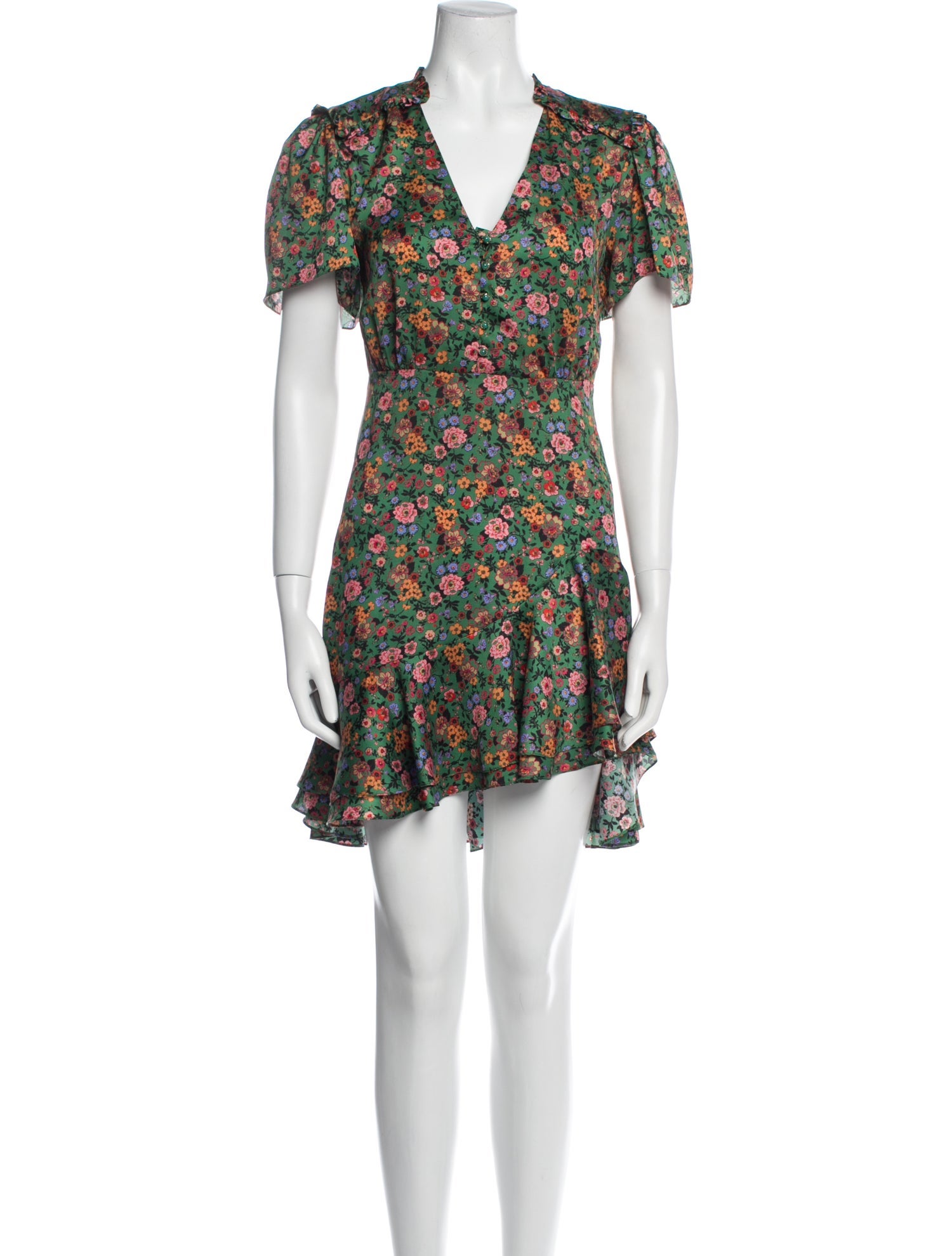Sandro Floral Print Mini Dress