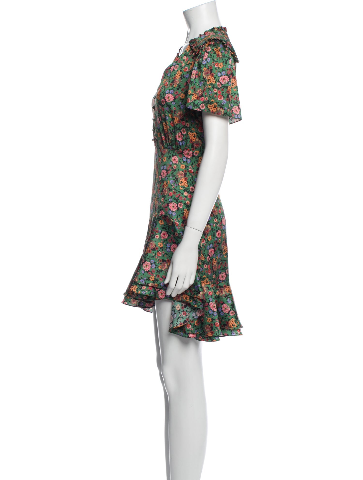Sandro Floral Print Mini Dress