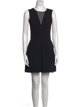 Sandro Crew Neck Mini Dress