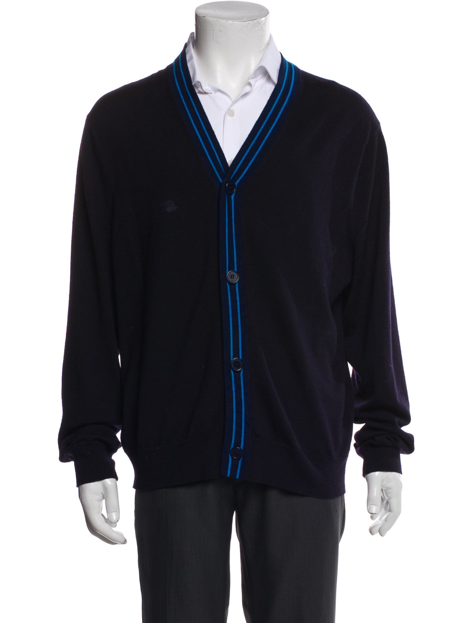 Sandro Wool Striped Cardigan