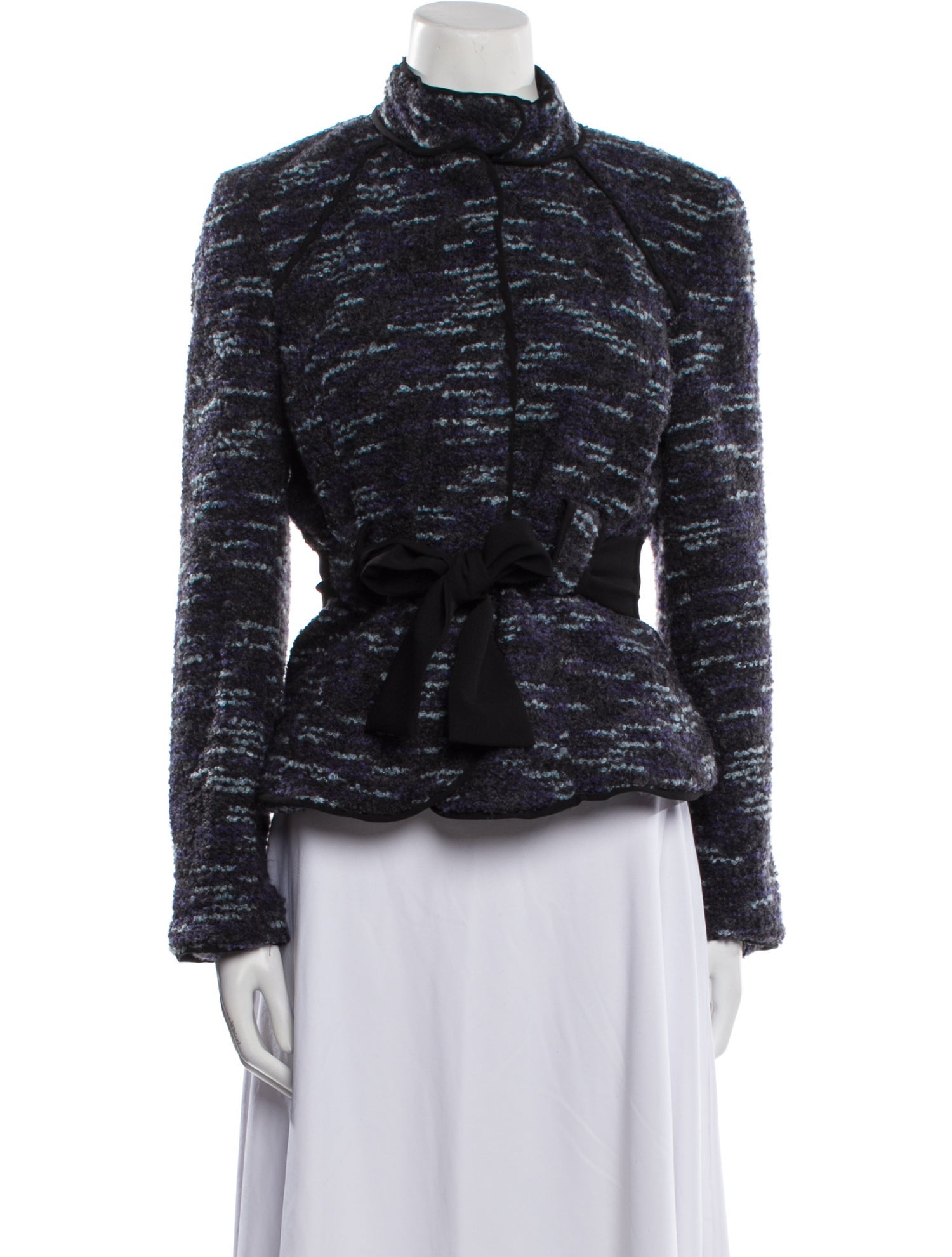 Sandro Tweed Pattern Evening Jacket