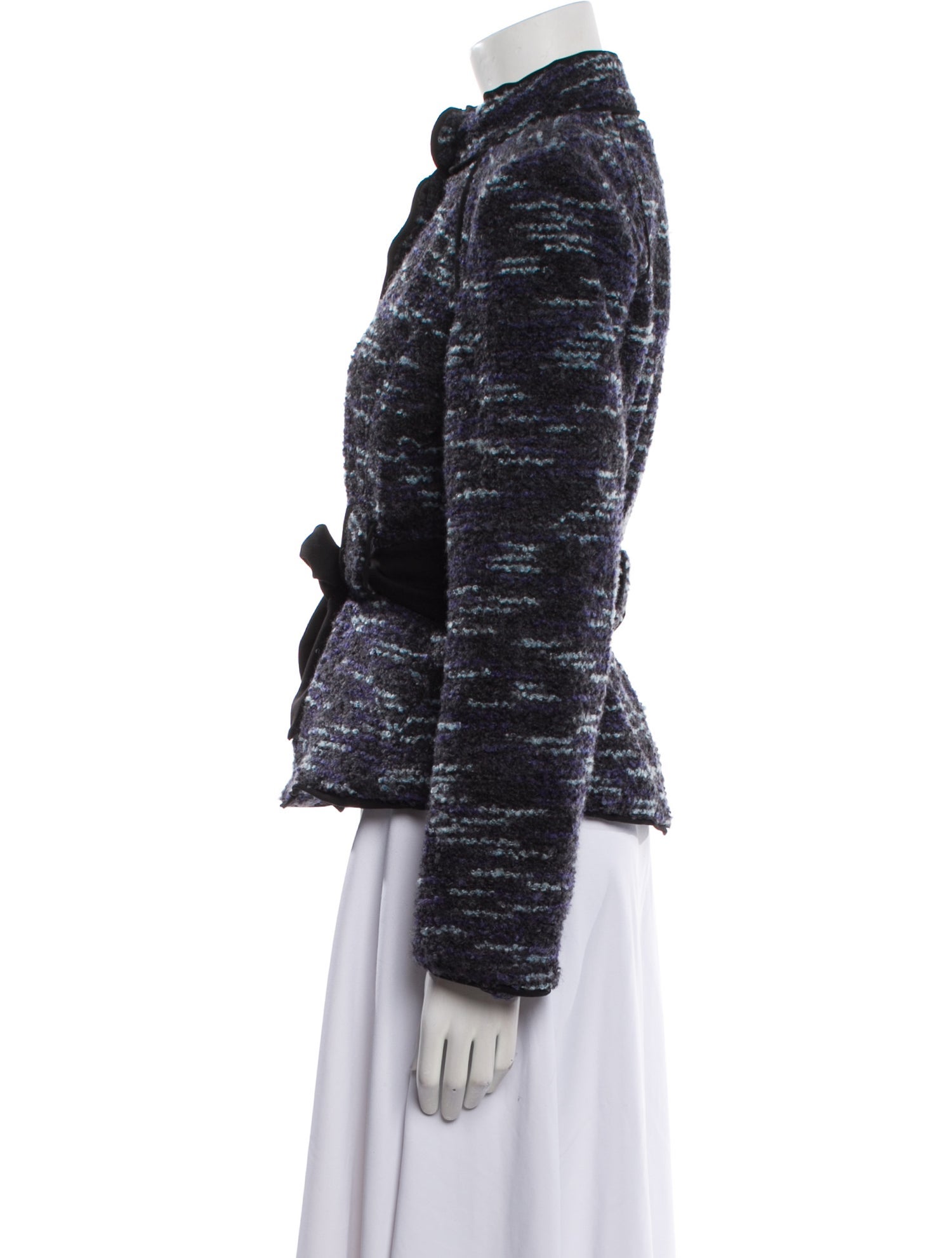 Sandro Tweed Pattern Evening Jacket