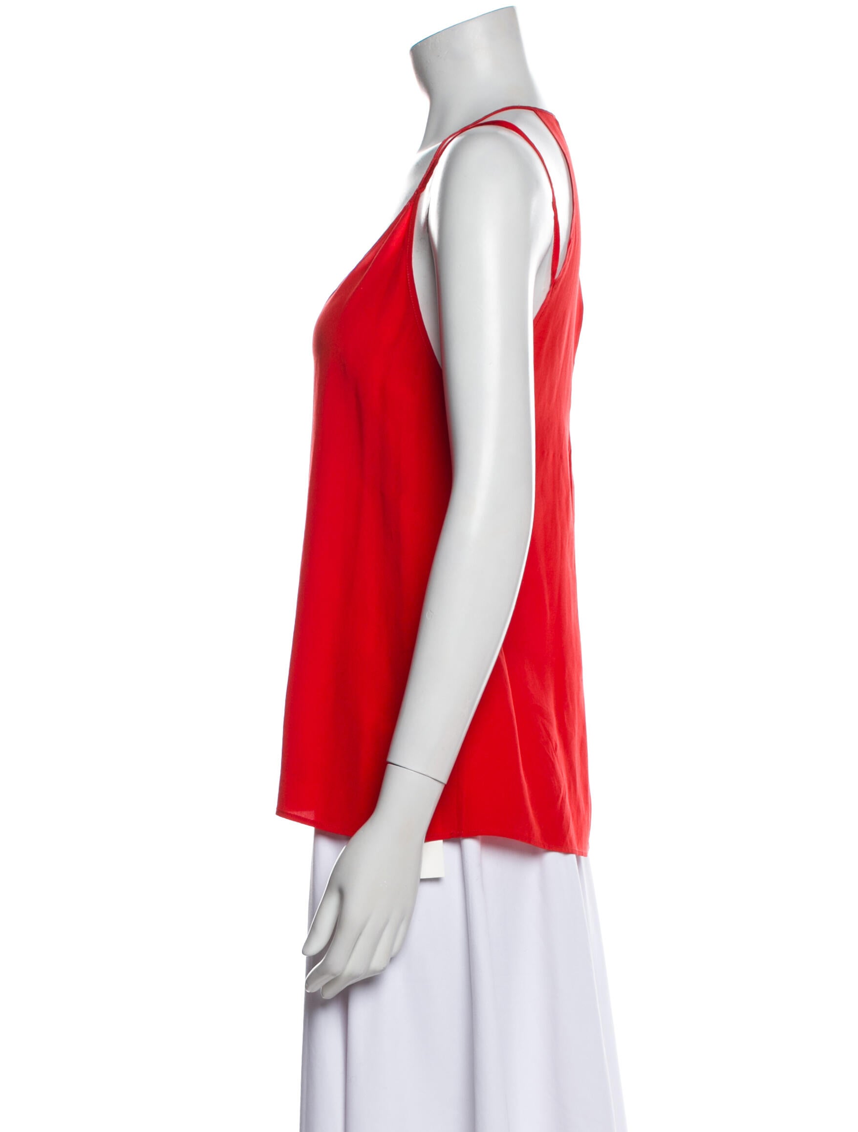 Sandro Silk V-Neck Top