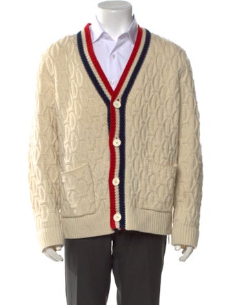 Sandro Wool Striped Cardigan