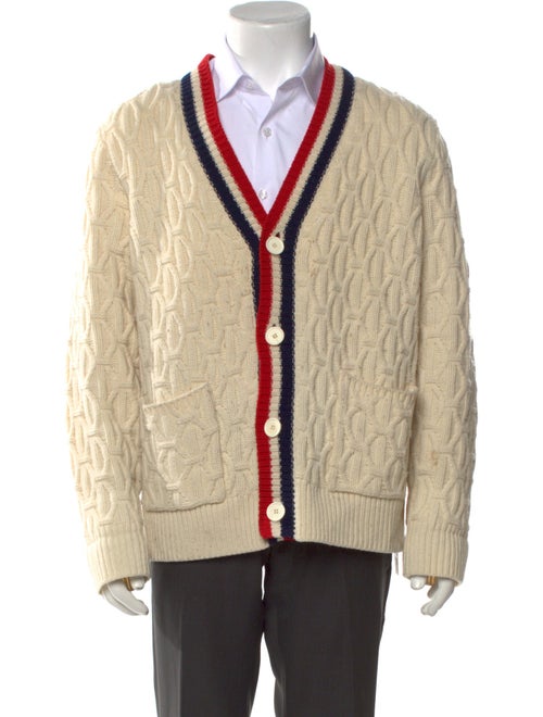 Sandro Wool Striped Cardigan