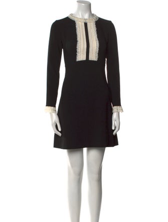 Sandro Crew Neck Mini Dress