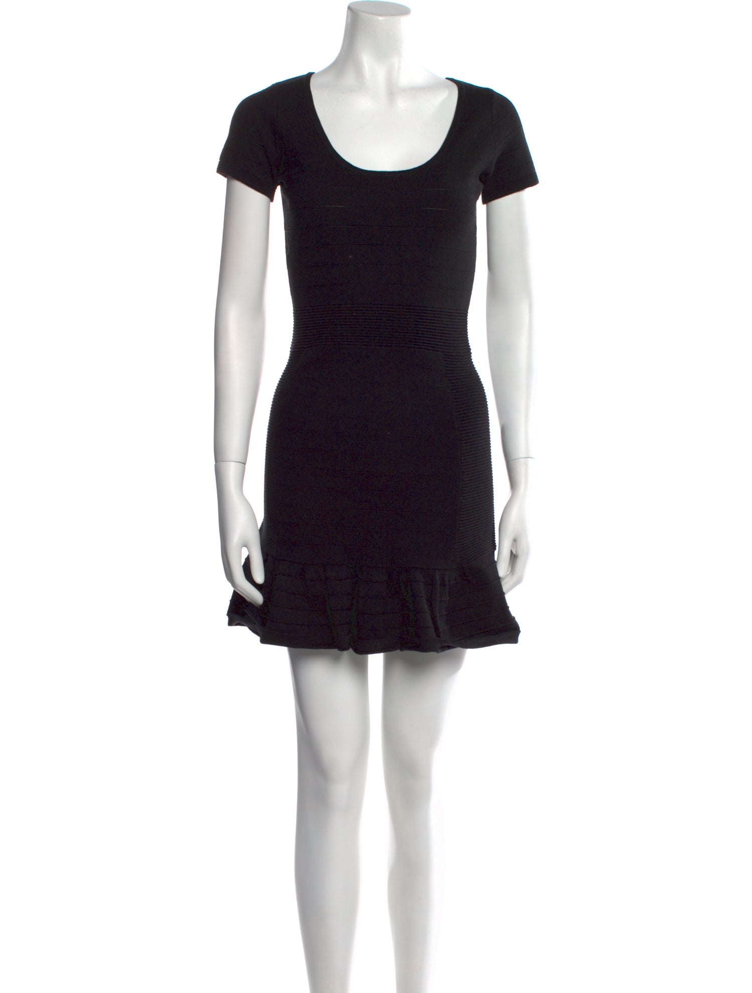 Sandro Scoop Neck Mini Dress