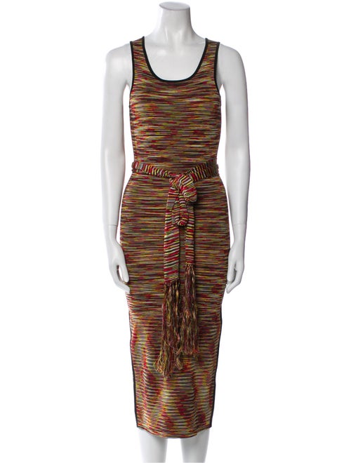 Sandro Striped Midi Length Dress