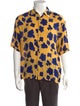 Sandro Floral Print Short Sleeve Shirt