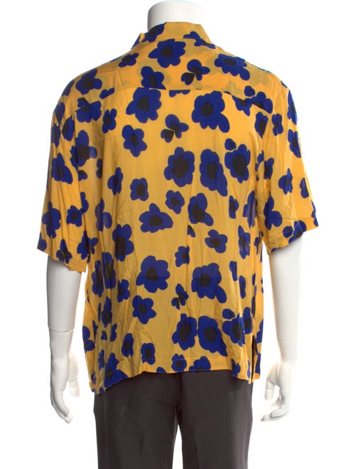 Sandro Floral Print Short Sleeve Shirt