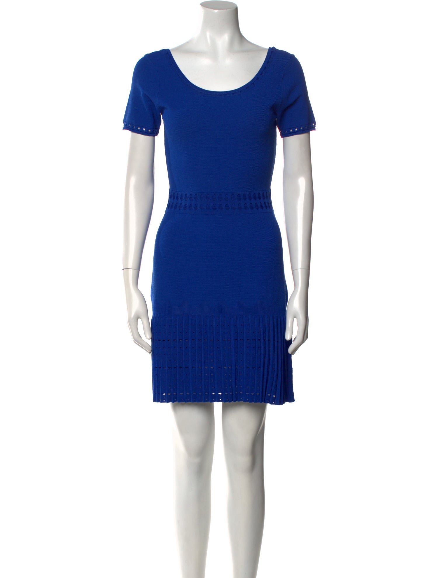 Sandro Scoop Neck Mini Dress