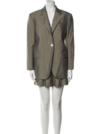 Sandro Silk Striped Short Set