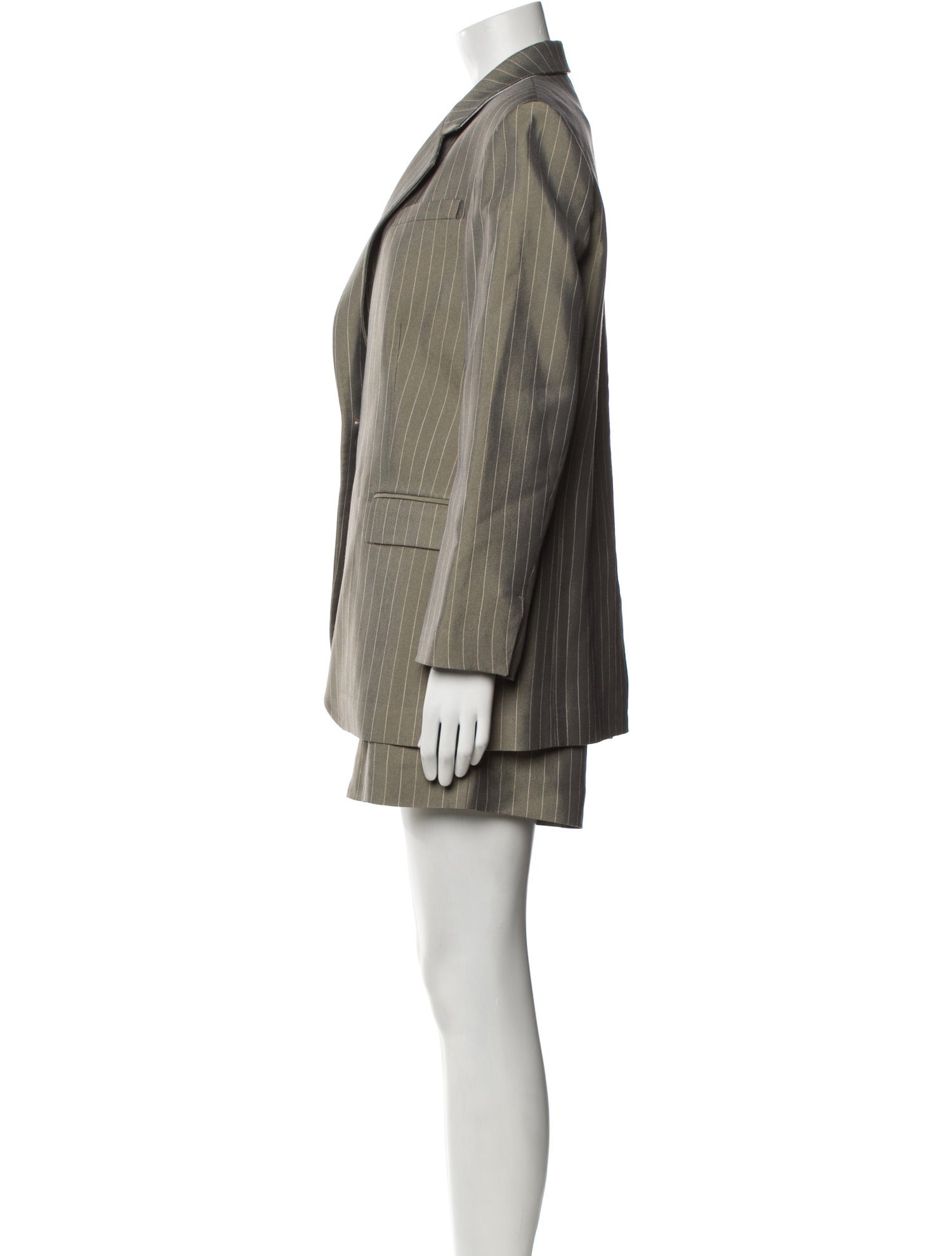 Sandro Silk Striped Short Set