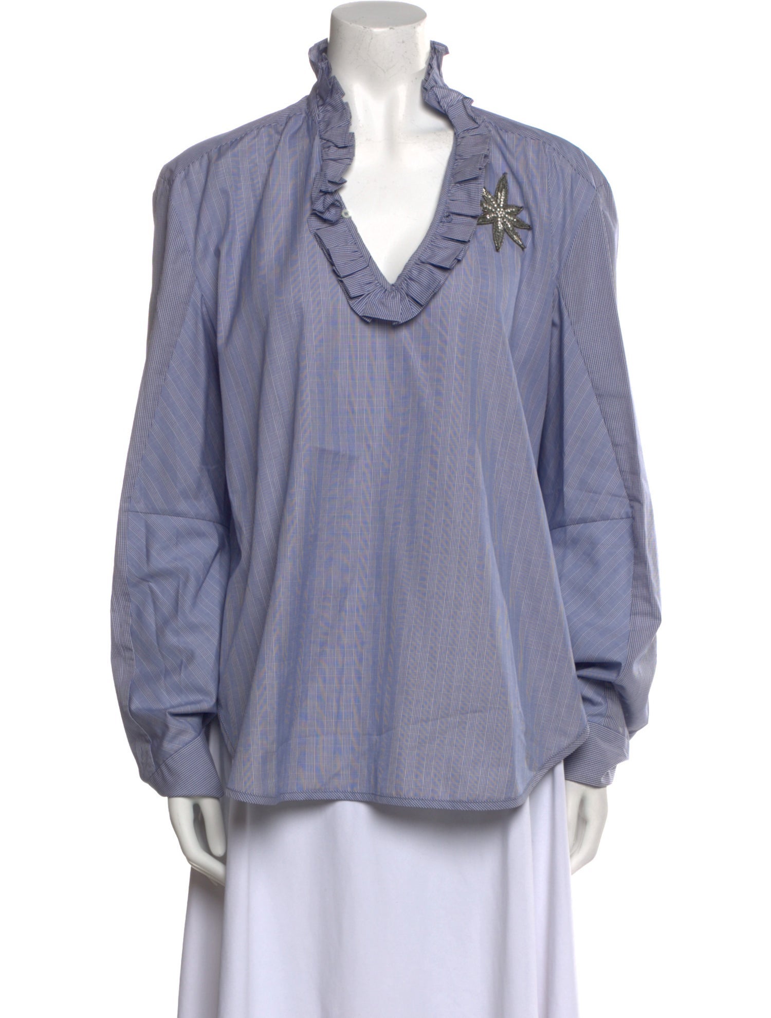 Sandro V-Neck Long Sleeve Tunic