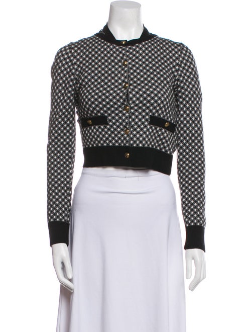 Sandro Wool Plaid Print Set