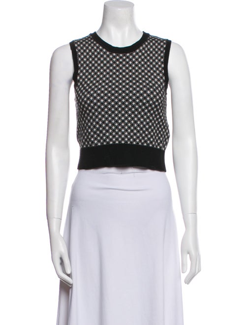 Sandro Wool Plaid Print Set