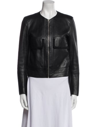 Sandro Leather Biker Jacket