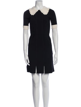 Sandro Crew Neck Mini Dress