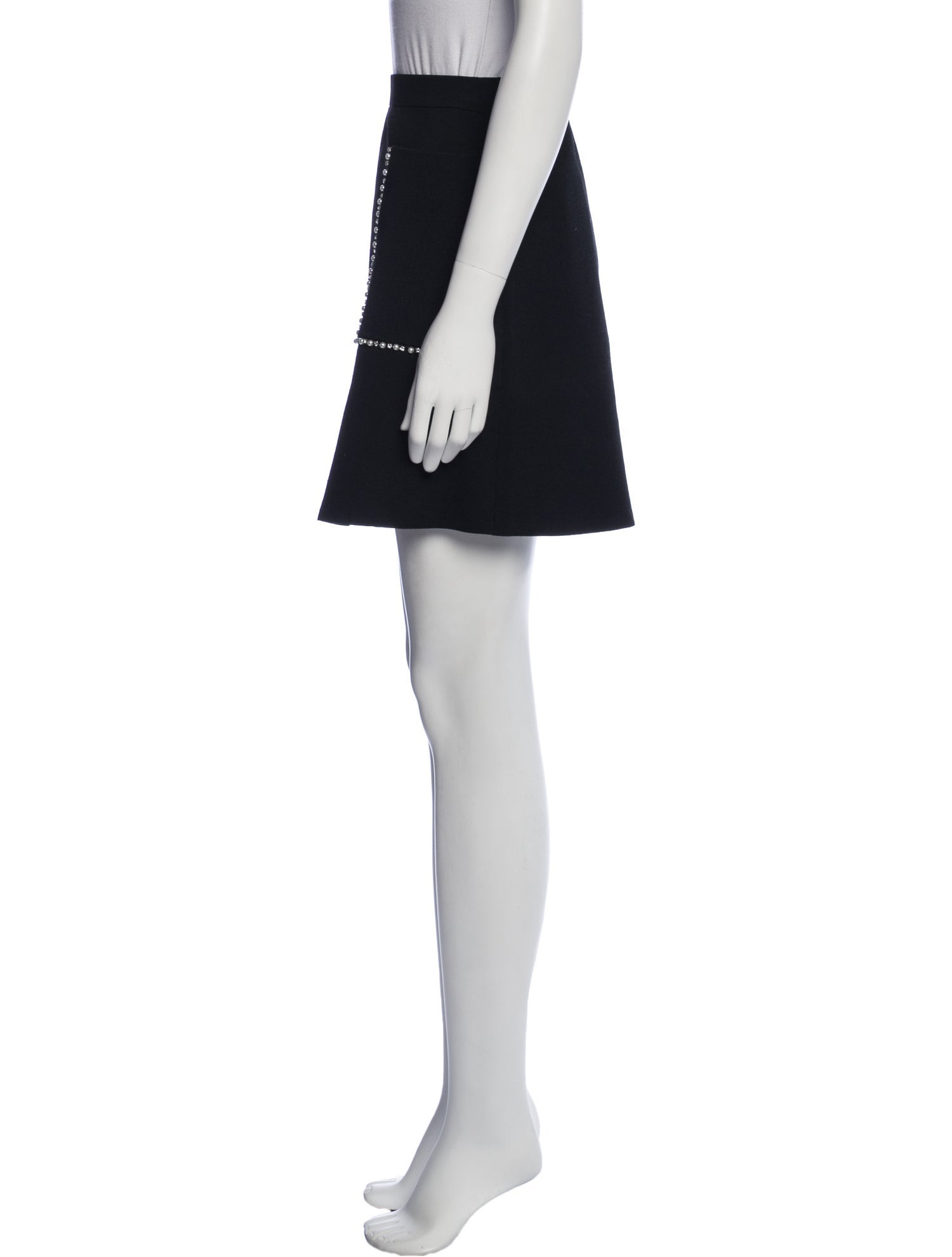 Sandro Crystal Embellishments Mini Skirt