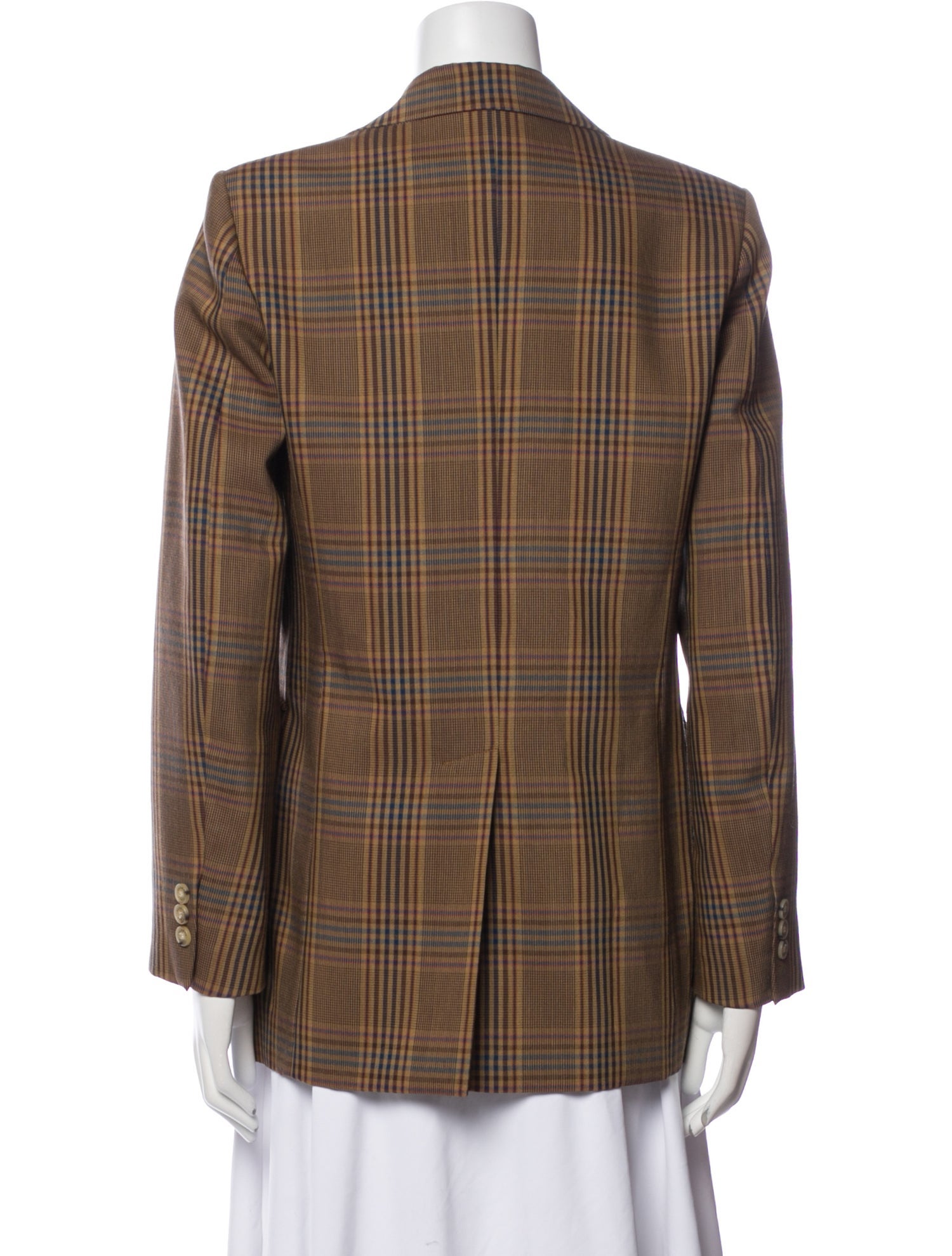 Sandro Plaid Print Coat
