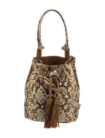 Sandro Snakeskin Shoulder Bag