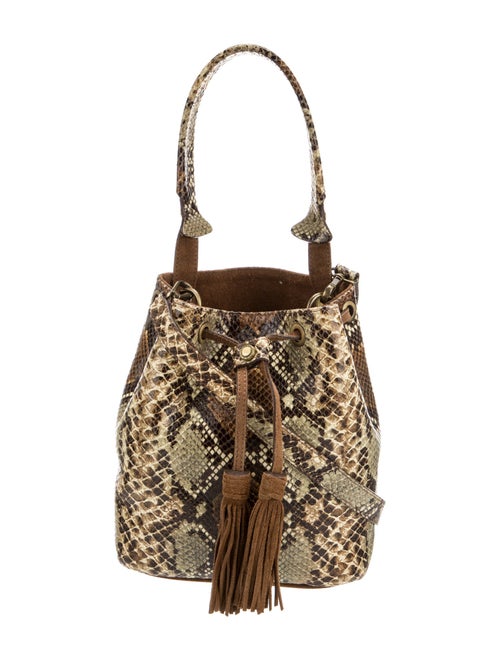 Sandro Snakeskin Shoulder Bag