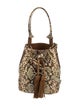 Sandro Snakeskin Shoulder Bag