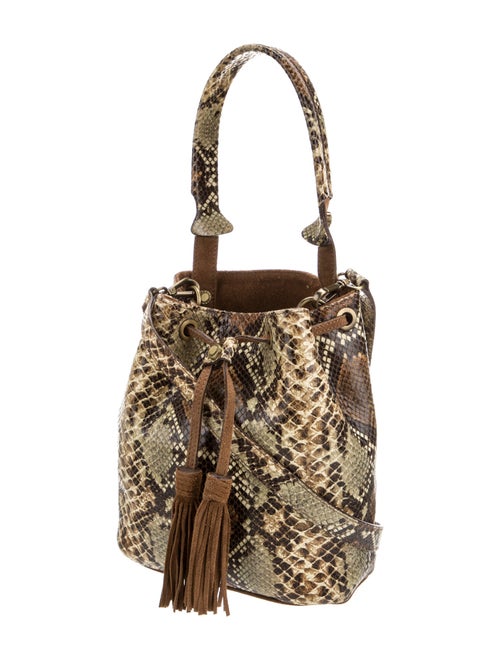 Sandro Snakeskin Shoulder Bag