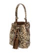 Sandro Snakeskin Shoulder Bag