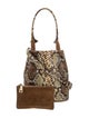 Sandro Snakeskin Shoulder Bag