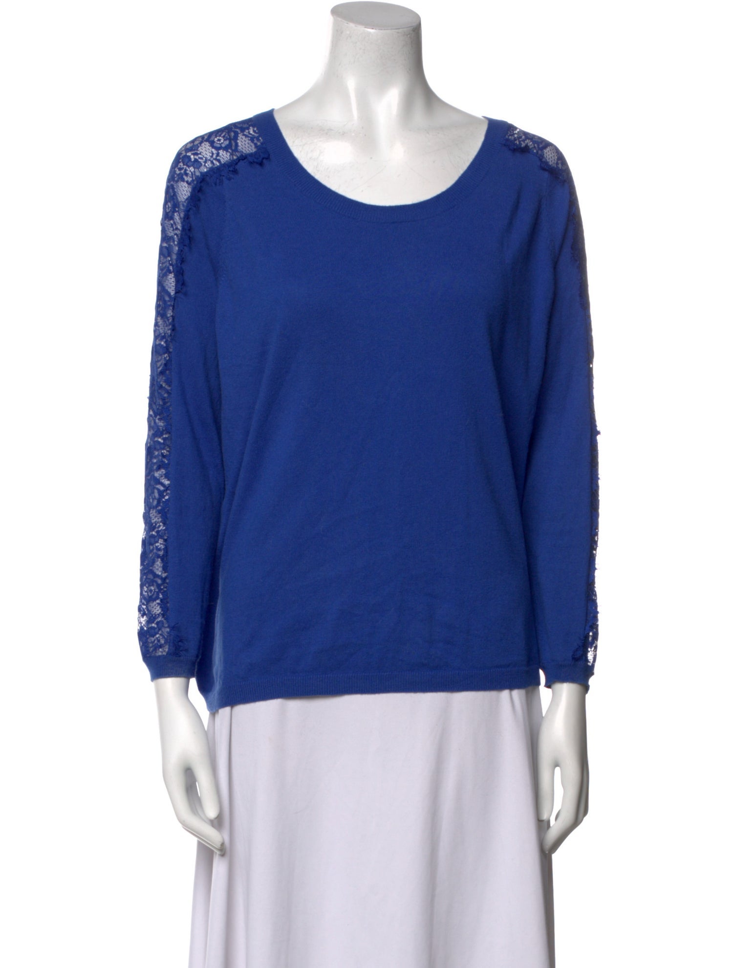 Sandro Scoop Neck Long Sleeve Top