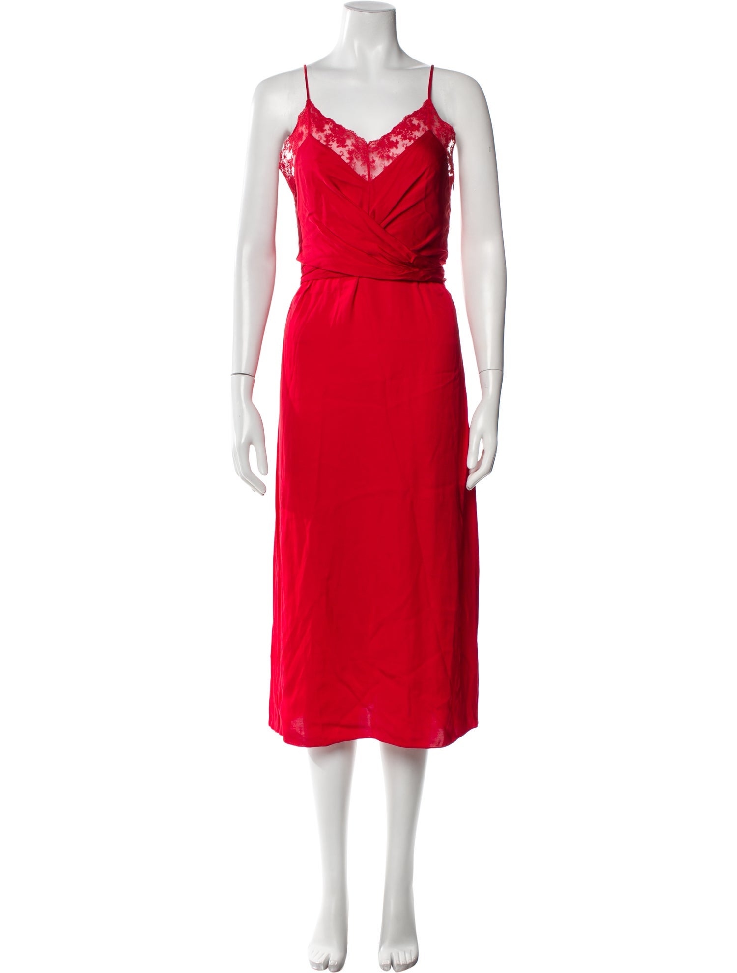 Sandro V-Neck Long Dress