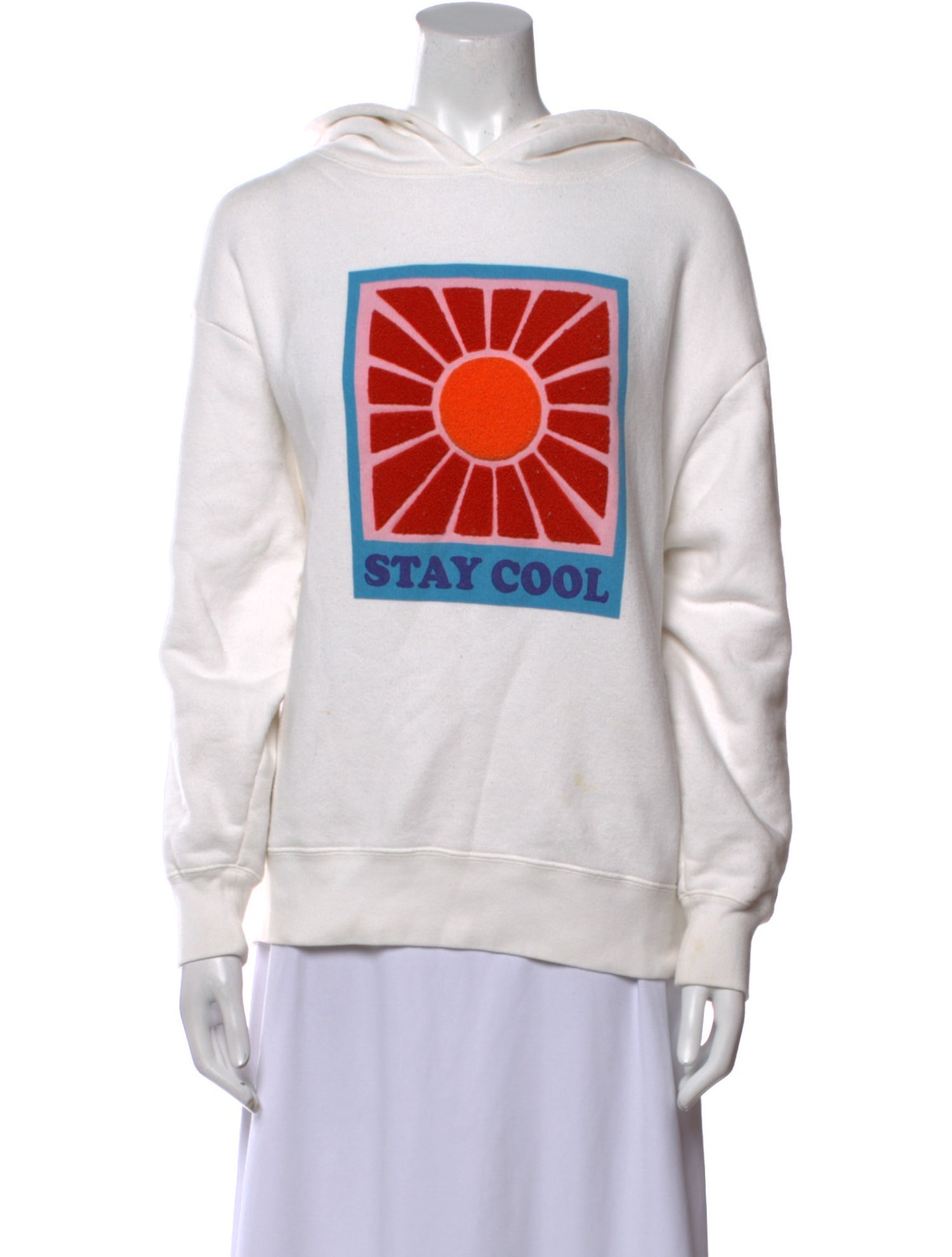 Sandro Graphic Print Crew Neck Sweatshirt