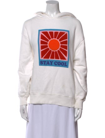 Sandro Graphic Print Crew Neck Sweatshirt