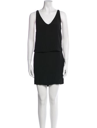 Sandro V-Neck Mini Dress